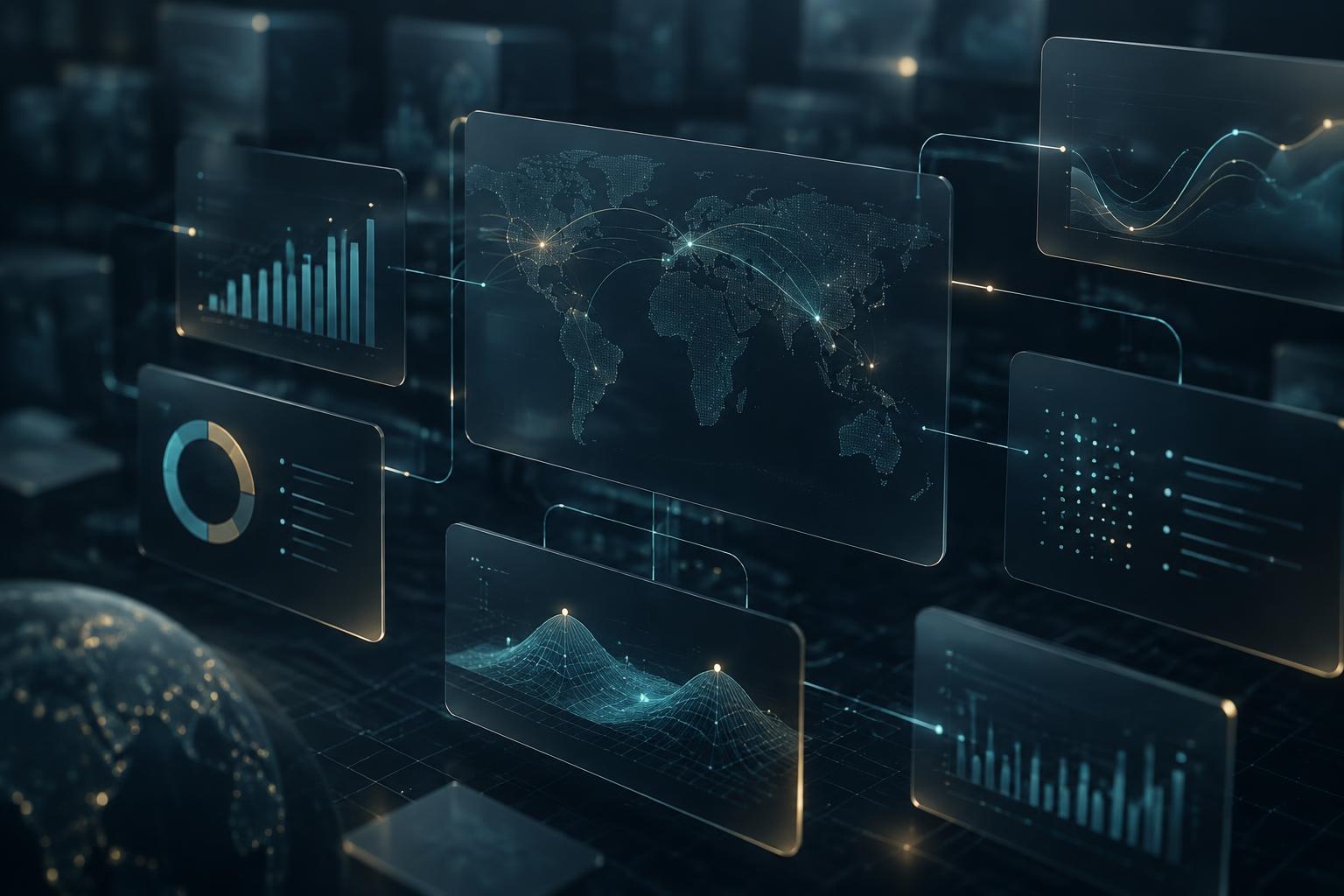 Abstract visualisation of connected trust and risk signals